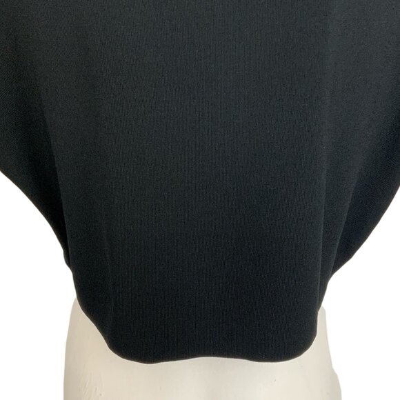 Lafayette 148 New York Bolero Cardigan Sweater XL Black Short Sleeve Crop Beaded - Picture 13 of 15